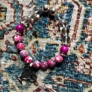 Pink Beaded Bracelet